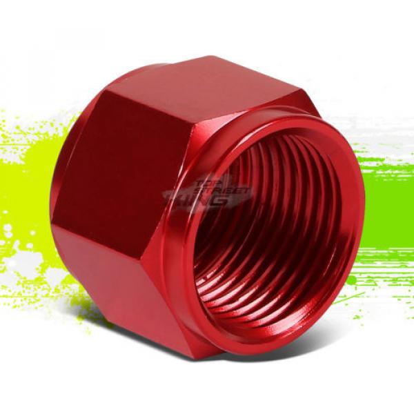 RED 16-AN 1&#034; TUBE SLEEVE NUT FITTING ADAPTER FOR ALUMINUM/STEEL TUBING LINE #1 image