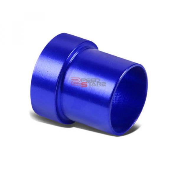 BLUE 8-AN AN8 TUBE SLEEVE FLARE FITTING ADAPTER FOR ALUMINUM/STEEL HARD LINE #1 image