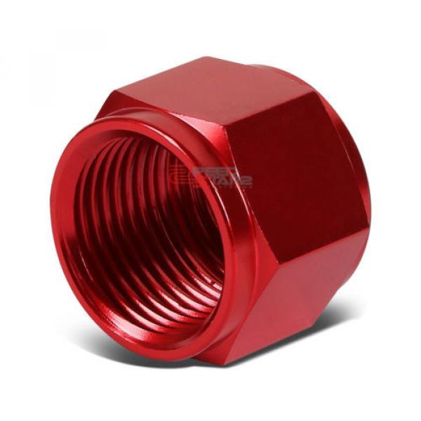 RED 12-AN TUBE SLEEVE NUT FLARE FITTING ADAPTER FOR ALUMINUM/STEEL HARD LINE #1 image