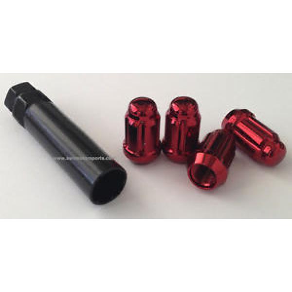 ACORN SPLINE LUG NUT RED 12x1.5mm WITH SPLINE KEY WHEEL LOCK #1 image