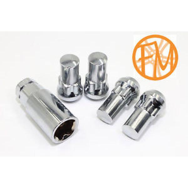 SET 4 Chrome Lug Nut Wheel Lock 14x1.5 1.75&#034; SUV Sierra Traverse Acadia Escalade #1 image