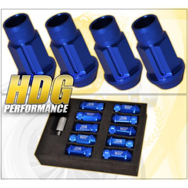 FOR TOYOTA M12X1.5 LOCKING LUG NUTS SPORT RACING HEAVY DUTY ALUMINUM SET BLUE #2 image