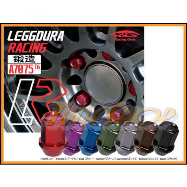 KICS LEGGDURA 35MM WHEELS LOCKS LUG NUTS 12X1.5 1.5 ACORN RIM FORGED RED 20 H #1 image