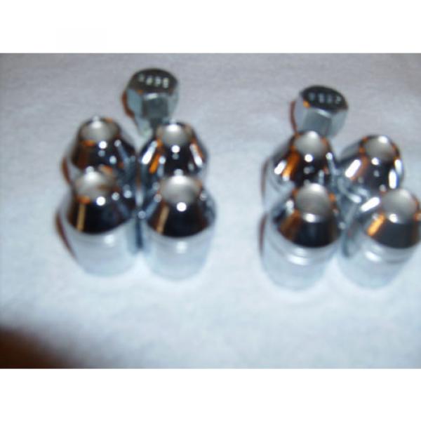 NEW Set of Qty 16 Chrome Lug nuts with Locking keys 12mm x 1.25 NOS #2 image