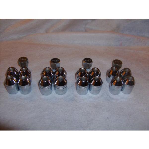 NEW Set of Qty 16 Chrome Lug nuts with Locking keys 12mm x 1.25 NOS #4 image