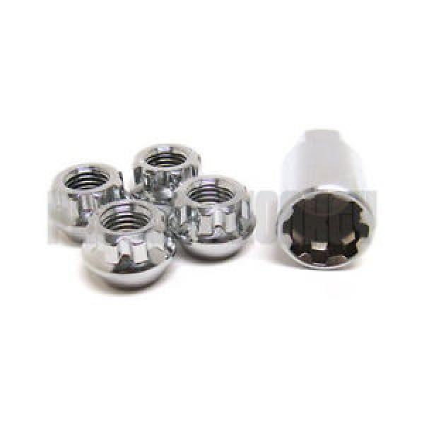 Bull Lock Open Ended Wheel Locks Chrome Fits: Mazda M12xP1.50 #1 image