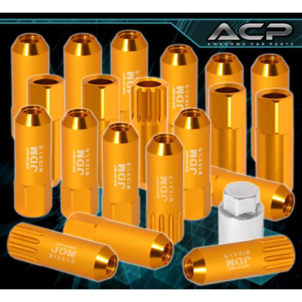 FOR TOYOTA M12x1.5 LOCKING LUG NUTS WHEELS EXTENDED ALUMINUM 20 PIECES SET GOLD #1 image