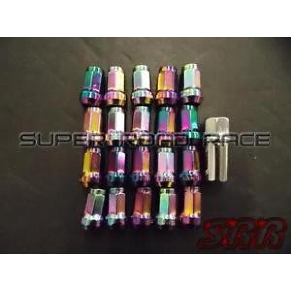 NNR CLOSED ENDED HEPTAGON LUG NUT LOCK SET NEO CHROME 12X1.5MM 20 PIECES #1 image