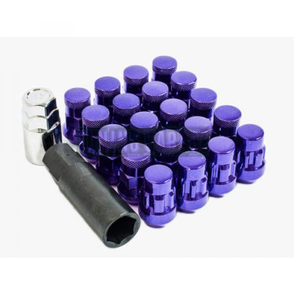 MUTEKI SR35 PURPLE STEEL CLOSE END 12X1.5MM 16 LUG NUTS + 4 LOCKS &amp; KEY TUNER 20 #1 image