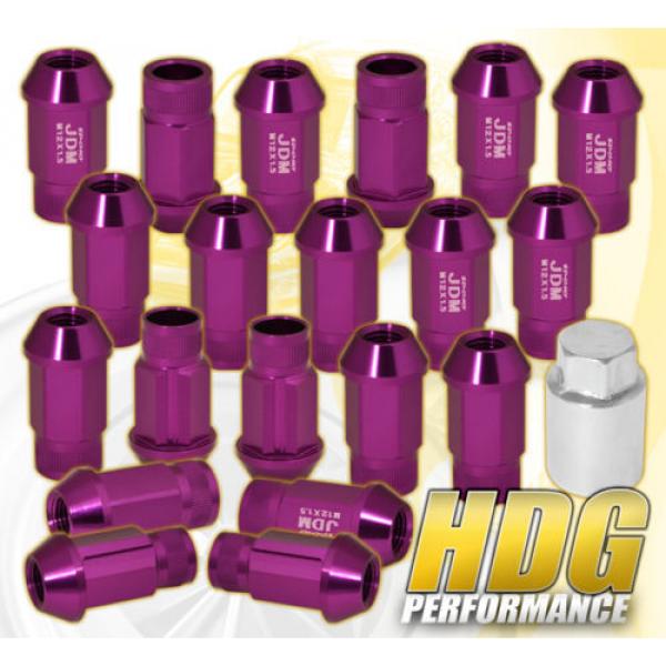 FOR BUICK M12X1.5 LOCKING LUG NUTS RACING ALUMINUM TUNER WHEEL 20PC KIT PURPLE #1 image