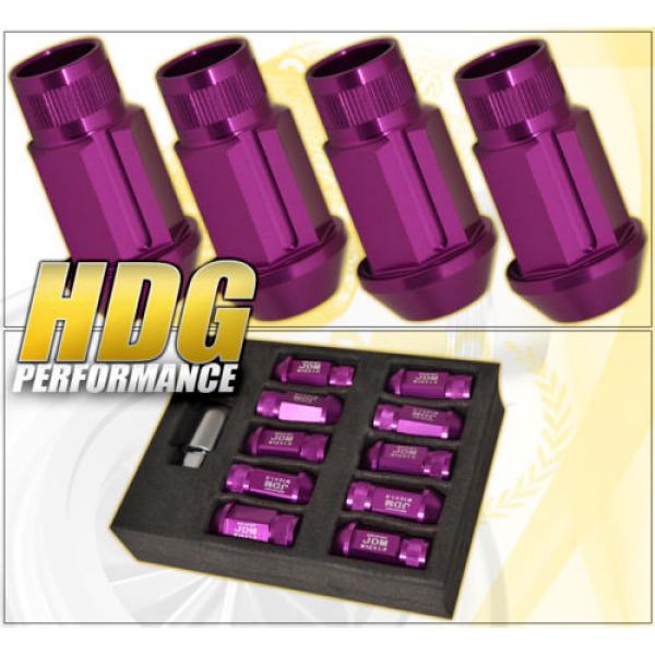 FOR BUICK M12X1.5 LOCKING LUG NUTS RACING ALUMINUM TUNER WHEEL 20PC KIT PURPLE #2 image