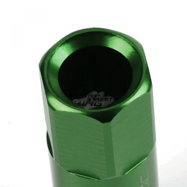 20PC M12 X 1.5 EXTENDED ALUMINUM LUG NUT/WHEEL RIM LOCK+ADAPTER KEY GREEN #3 image