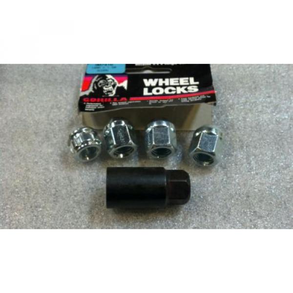 BRAND NEW 4 SET GORILLA WHEEL NUTS AND LOCKS 14 MM X 1.50 ACORN #4 image