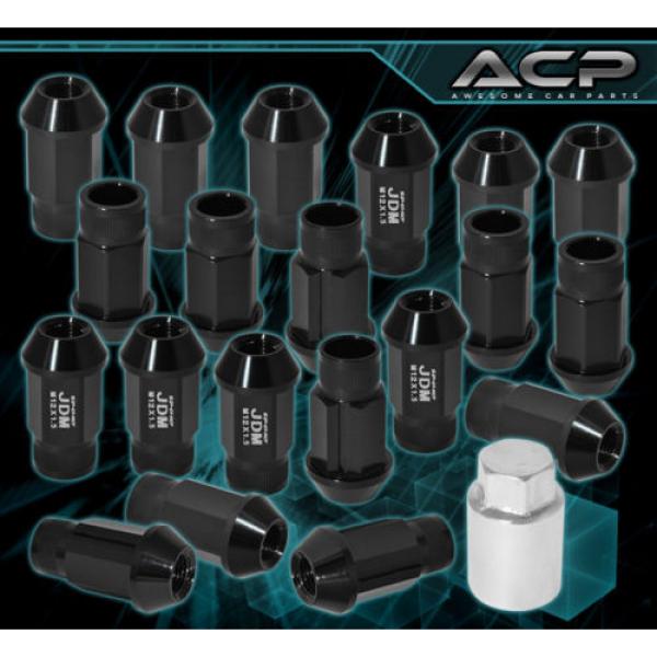 For Saturn 12Mmx1.5Mm Locking Lug Nuts Racing Aluminum Tuner Wheel 20P Kit Black #1 image