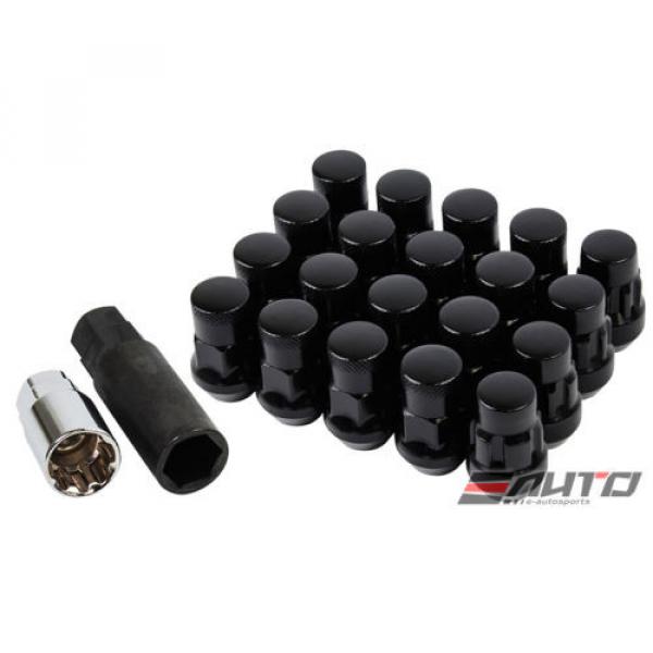 MUTEKI SR35 12x1.25 Rim Wheel Tuner Lug Lock Nut M12 P1.25 C/E Black w/ key a #1 image