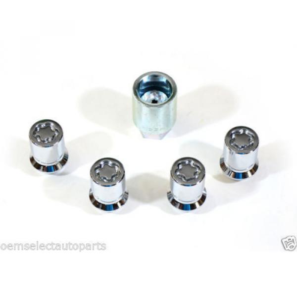 OEM NEW 2015 Ford F-150 Mustang Locking Lug Nut and Key Set - Exposed Chrome #2 image