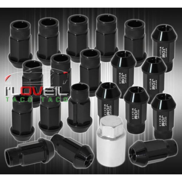 FOR GEO 12MMX1.5MM LOCKING LUG NUTS DRIFTING HEAVY DUTY ALUMINUM 20PC SET BLACK #1 image