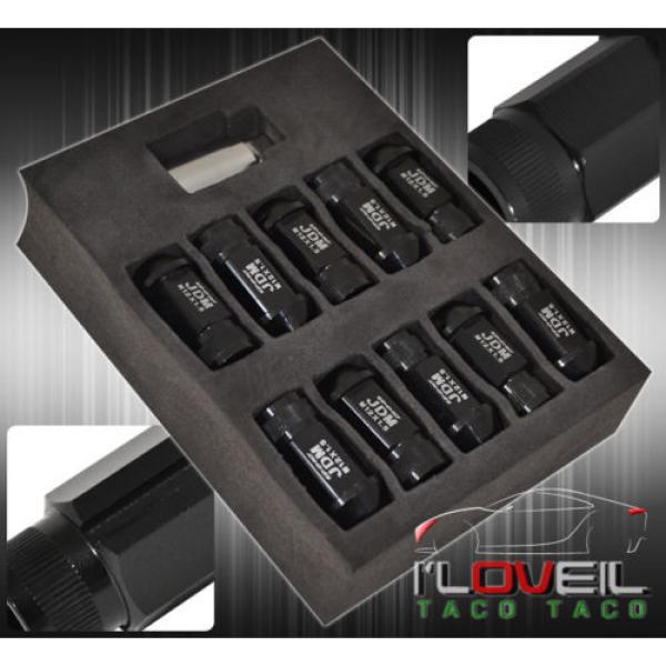 FOR GEO 12MMX1.5MM LOCKING LUG NUTS DRIFTING HEAVY DUTY ALUMINUM 20PC SET BLACK #2 image