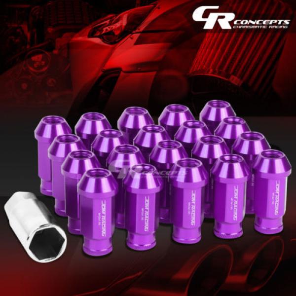 FOR CAMRY/CELICA/COROLLA 20X ACORN TUNER ALUMINUM WHEEL LUG NUTS+LOCK+KEY PURPLE #1 image