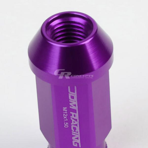 FOR CAMRY/CELICA/COROLLA 20X ACORN TUNER ALUMINUM WHEEL LUG NUTS+LOCK+KEY PURPLE #4 image