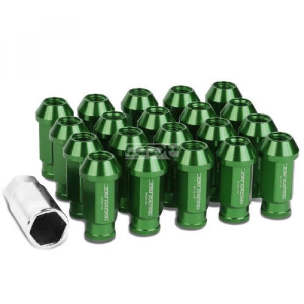 20X M12 X 1.5 LOCKING LUG RACING RIM/WHEEL ACORN TUNER LOCK NUTS+KEY GREEN #1 image