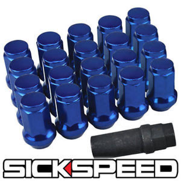 20 BLUE STEEL LOCKING HEPTAGON SECURITY LUG NUTS LUGS WHEELS/RIMS 12X1.5 L07 #1 image