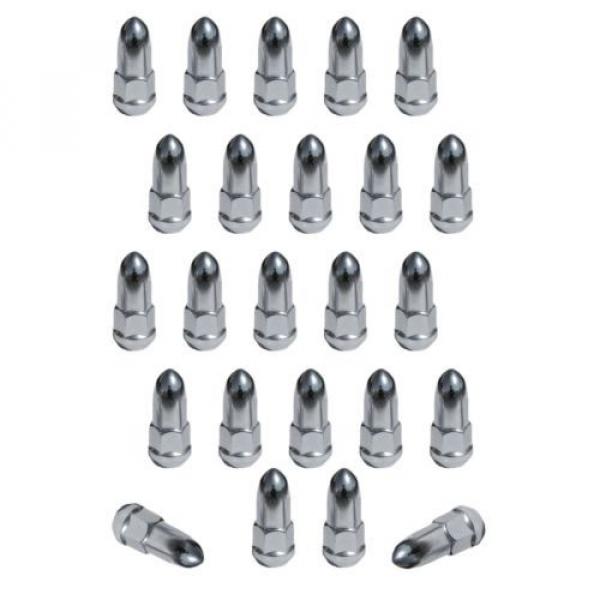 (24) 1/2&#034; Dodge Chrome Lug Nuts Bullet Bulge Style Fits Dakota Durango VIPER #1 image