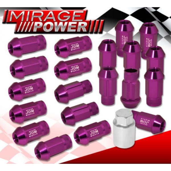 Universal 12Mmx1.5 Locking Lug Nuts Sport Racing Heavy Duty Aluminum Set Purple #1 image