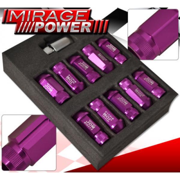 Universal 12Mmx1.5 Locking Lug Nuts Sport Racing Heavy Duty Aluminum Set Purple #2 image