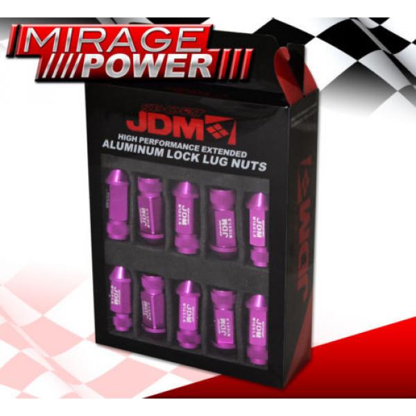 Universal 12Mmx1.5 Locking Lug Nuts Sport Racing Heavy Duty Aluminum Set Purple #3 image