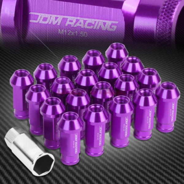 FOR IS250 IS350 GS460 20 PCS M12 X 1.5 ALUMINUM 50MM LUG NUT+ADAPTER KEY PURPLE #1 image