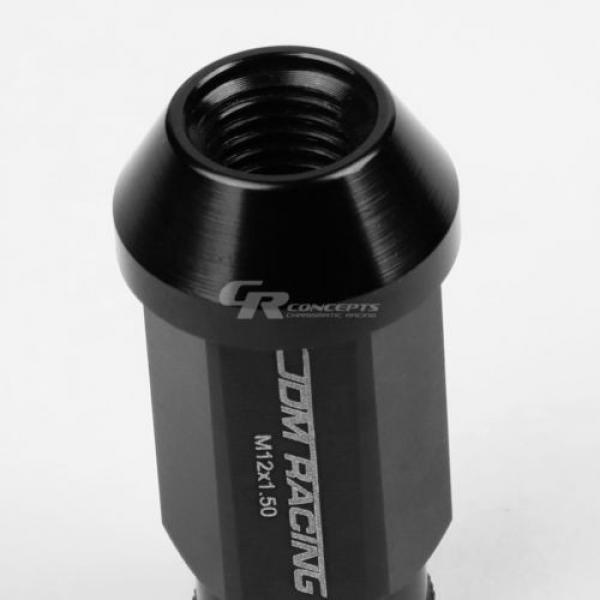 FOR IS250/IS350/GS460 20X RIM ACORN TUNER ALUMINUM WHEEL LUG NUTS+LOCK+KEY BLACK #4 image