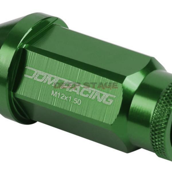 FOR CORVETTE MALIBU IMPALA 20 PCS M12 X 1.5 50MM LUG NUT+ADAPTER KEY GREEN #2 image