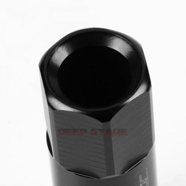 FOR CORVETTE MALIBU IMPALA 20 PCS M12 X 1.5 60MM LUG NUT+ADAPTER KEY BLACK #3 image