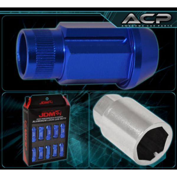 FOR SUZUKI 12MMx1.25MM LOCKING LUG NUTS TIME ATTACK TUNER WHEELS RIMS 20PCS BLUE #3 image