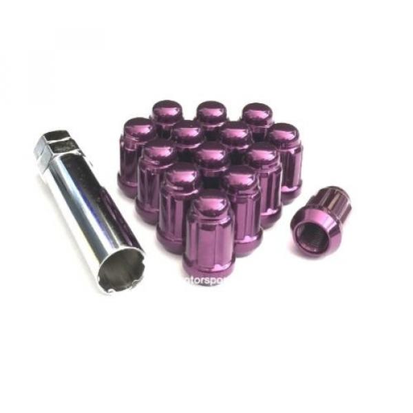 20- 12x1.5 PURPLE SPLINE TUNER LUG NUTS WHEEL LOCKS MOST HONDA ACURA MAZDA LEXUS #1 image