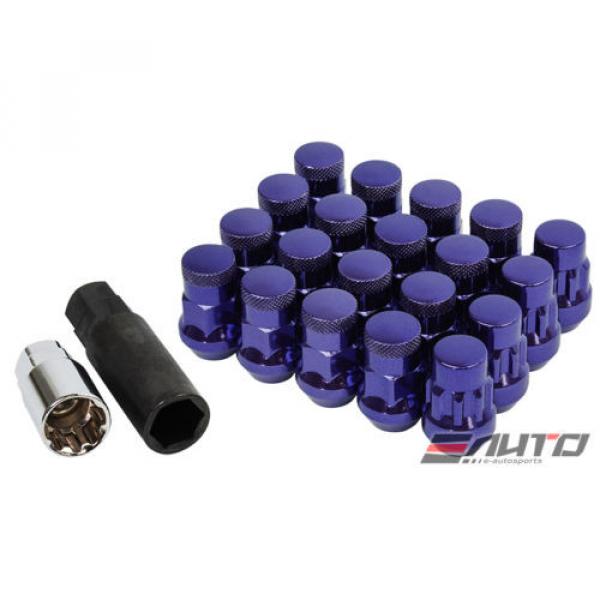 MUTEKI SR35 12x1.25 Rim Wheel Tuner Lug Lock Nut M12 P1.25 C/E Purple w/ key b #1 image