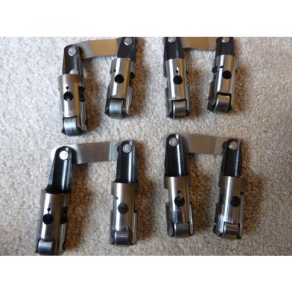 Crane Cams 13571-16 BB Chevy Solid Roller Lifters Roller Tappets .180 offset #2 image