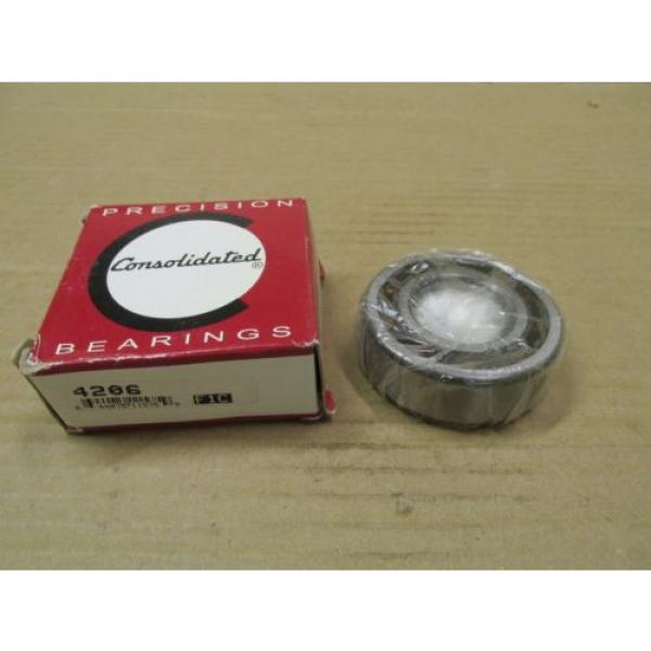 NIB CONSOLIDATED 4206 DOUBLE ROW BALL BEARING DOUBLE RUBBER SHIELD BB 4206BB.TVH #1 image