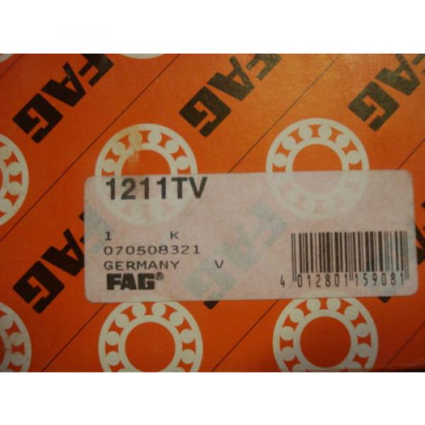 FAG 1211TV Self Aligning Bearing, 55mm x 100mm x 21mm, Double Row, 7041eGE4 #2 image