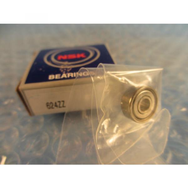 NSK 624ZZ, 624 ZZ, Single Row Radial Bearing;Double Shielded #1 image