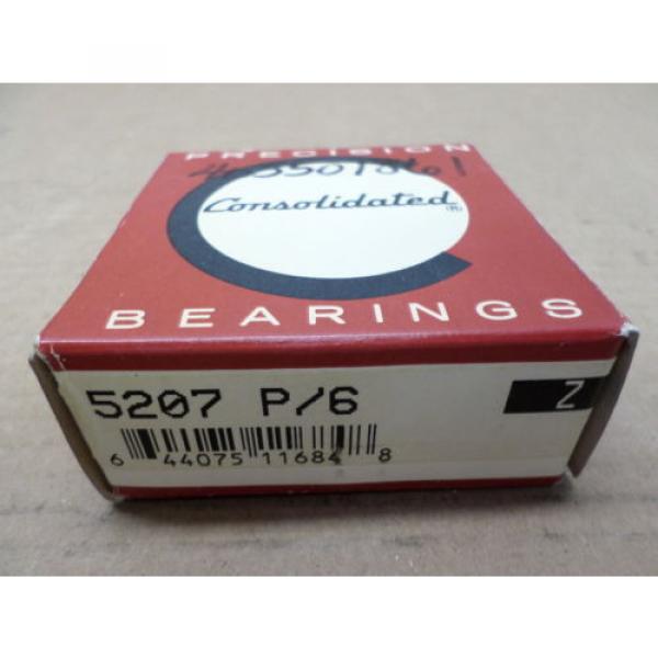 Consolidated Precision Bearing 5207 P/6 Double Row Ball Bearing #5 image