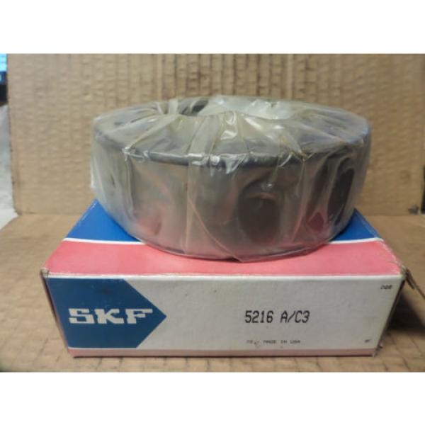 SKF Double Row Ball Bearing 5216 A/C3 5216AC3 80X14X44.4MM New #1 image