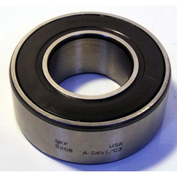 1 NEW SKF 5208A-2RS1/C3 DOUBLE ROW ANGULAR CONTACT BEARING #1 image