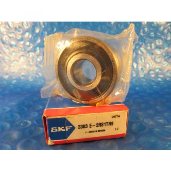 SKF 2303E-2RS1TN9 Double Row Self-Aligning Bearing, Double Sealed(Contact) ABEC1 #1 image