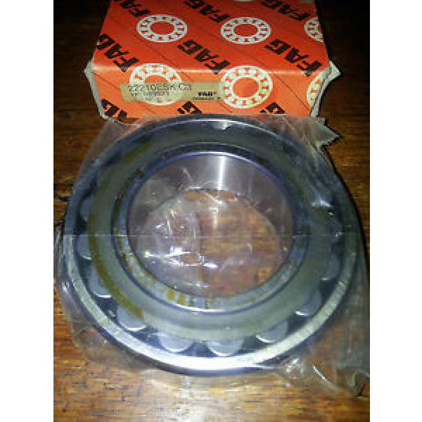 FAG Bearing 22210 ESK C3 Spherical Double Row Roller Bearing #1 image