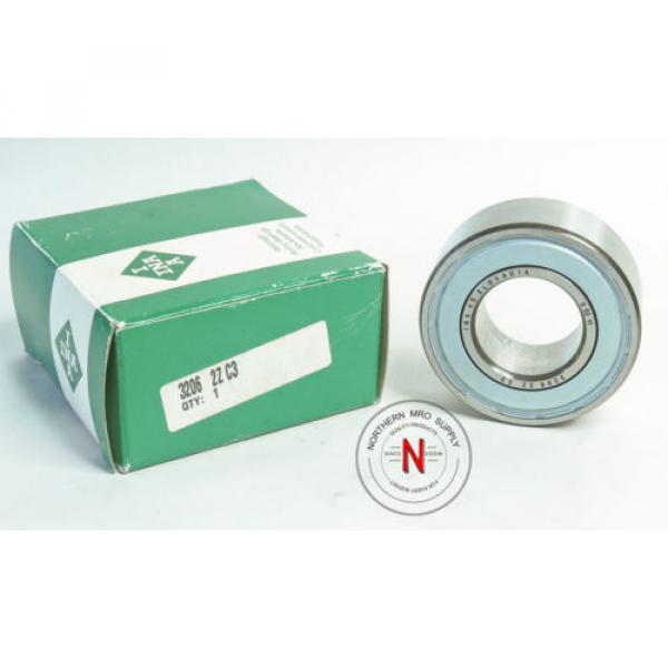 INA 3206-2Z-C3 DOUBLE ROW ANGULAR CONTACT BEARING, 30mm x 62mm x 24mm #1 image