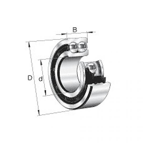 3318.C3 FAG Angular Contact Ball Bearing Double Row #1 image