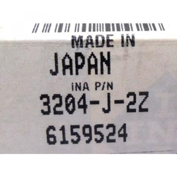 INA DOUBLE ROW BALL BEARING 3204J2Z, 3204-J-2Z,  20MM BORE, 47MM OD, 20.6MM W #2 image