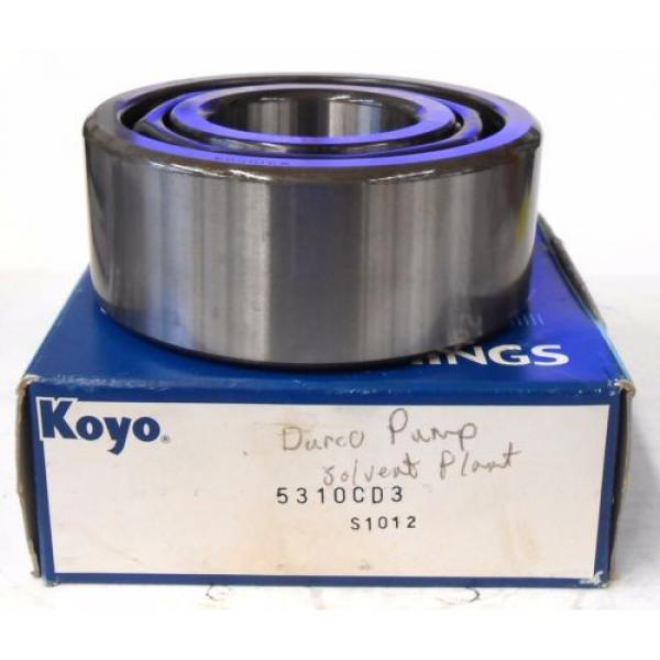 KOYO DOUBLE ROW BALL BEARING 5310CD3, 2&#034; ID, 4 3/4&#034; OD, 1 3/4&#034; WIDTH #1 image